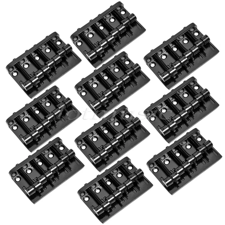 Черная винтажная 4 струнная басовая гитара 10 комплектов басовый мост для