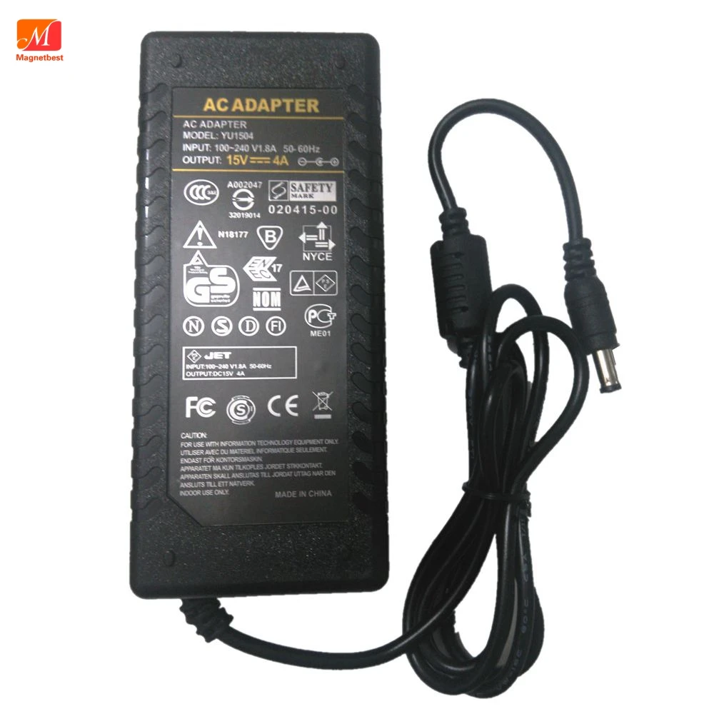 5PCS/LOT 15V6A 5.5*2.5/5.5*2.1 mm switching power supply charger 15V 4A 90W AC DC Adaptor For LED Light CCTV | Электроника
