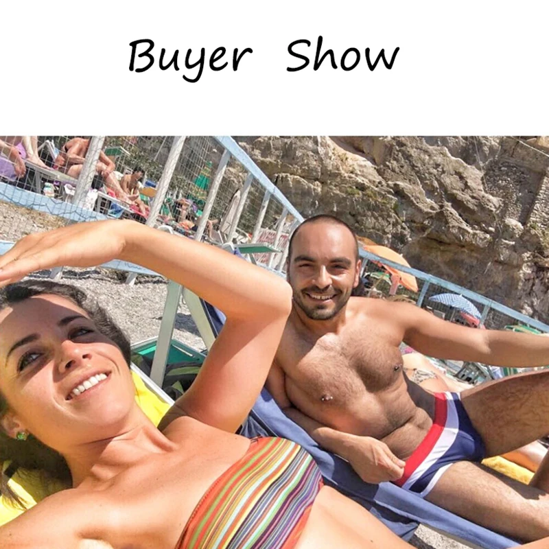 Мужские плавки TOPPICK в стиле пэчворк пикантные водоотталкивающие трусы для