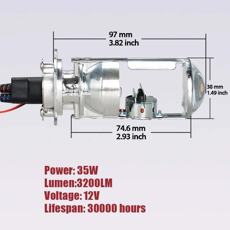55 Вт H4 Bi-Xenon лампы без потерь HID свет с 1 5 &quotМини объектив проектора 6000K 4300K Hi/Lo луч