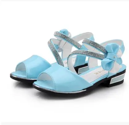 Туфли для девочек весна-осень 2017 белые однотонные туфли с бантом и кружевом