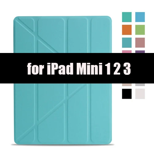 ТПУ Мягкий смарт-чехол для Ipad mini 4 5, Aiyopeen флип-подставка из искусственной кожи авто Пробуждение/спящий чехол для Ipad mini 1 2 3 Чехол - Цвет: Blue2-1