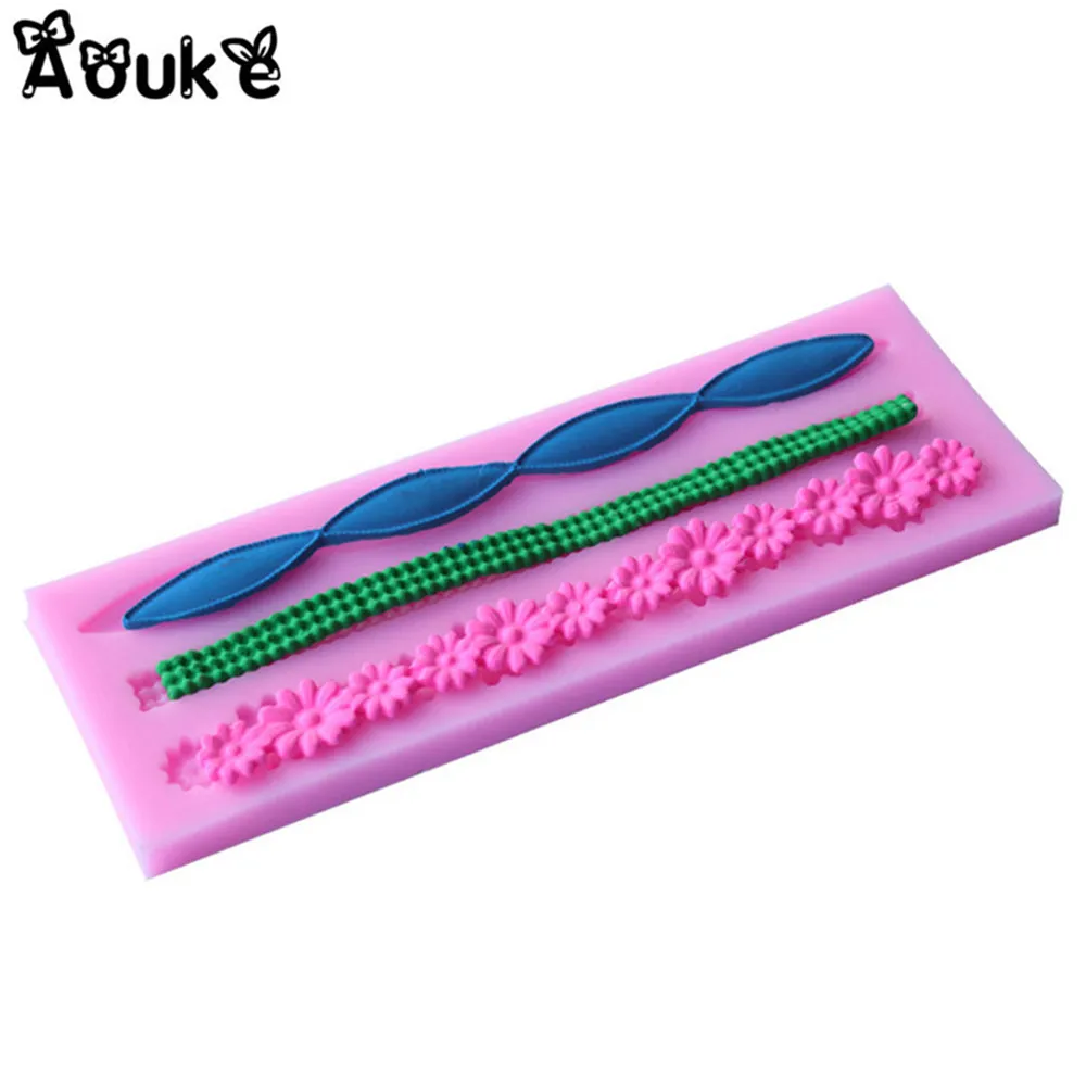 Сделай сам шоколадные конфеты желе форма для помадки кружева торта украшение