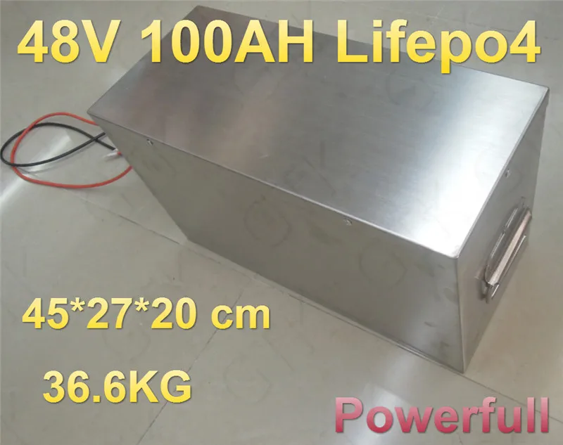 1 шт. lifepo4 аккумулятор 48В 100ач батарея литиевая Lifepo4 для 5000 Вт Электрический