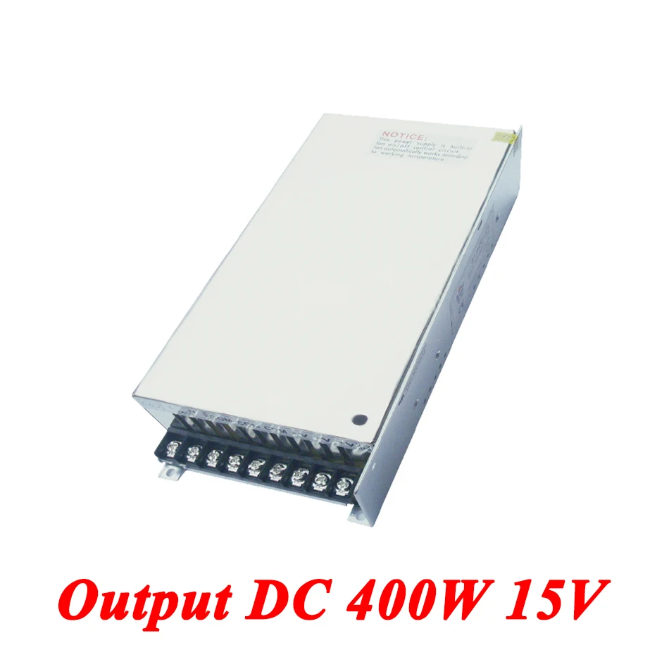 S 400 15 400W 15v 26A одиночный выход Ac dc импульсный источник питания для светодиодной