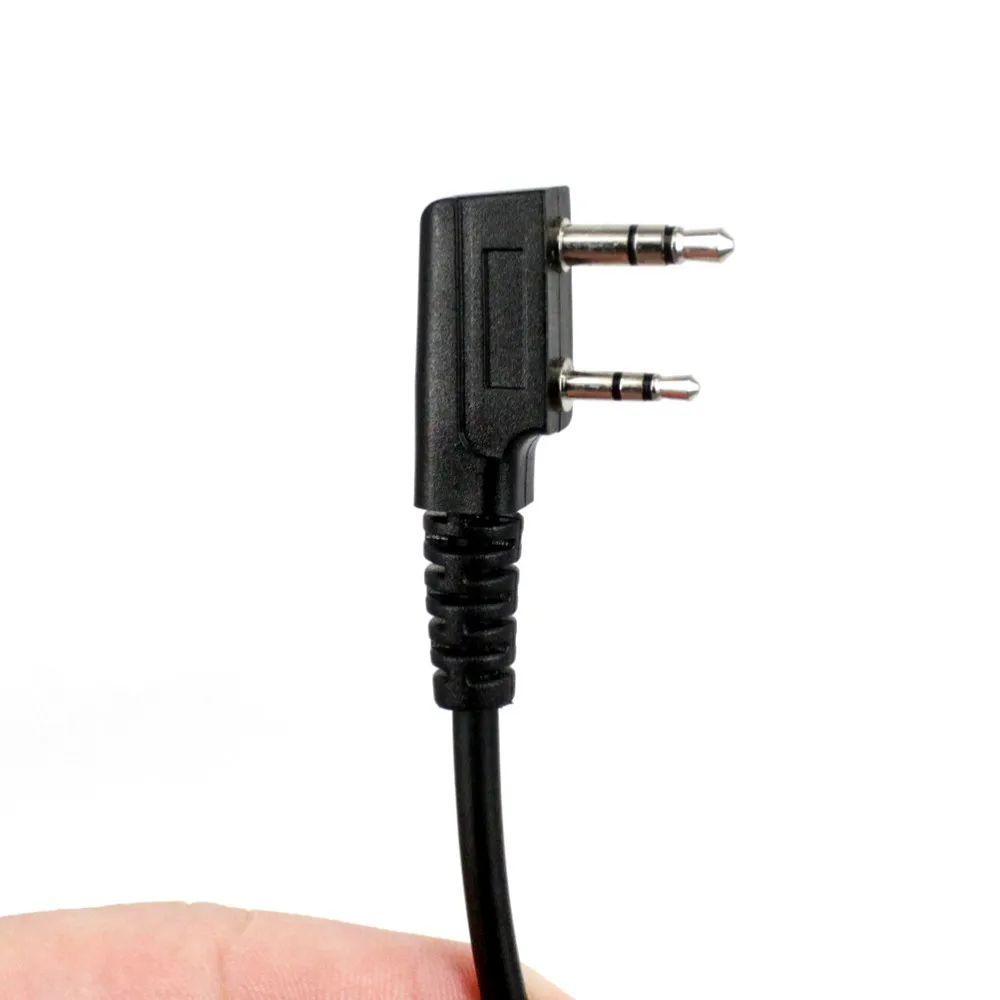 Новый черный 2 булавки наушники гарнитуры с поворотным штанга микрофона для Kenwood