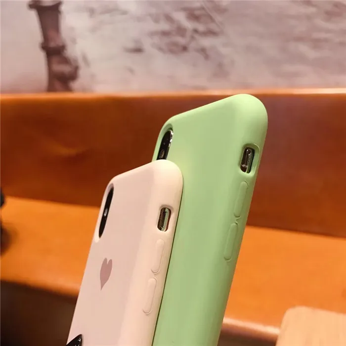 Мягкий силиконовый чехол JAMULAR с сердечками для iPhone 7 XS MAX XR X 8 6 6s Plus|Бамперы| |
