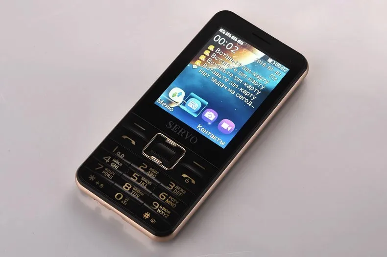 Servo V8100 2,8 дюймовый мобильный телефон 4 sim-карты сотовые телефоны Bluetooth MP3 русская клавиатура 1100 мАч в режиме ожидания длительный срок службы батареи