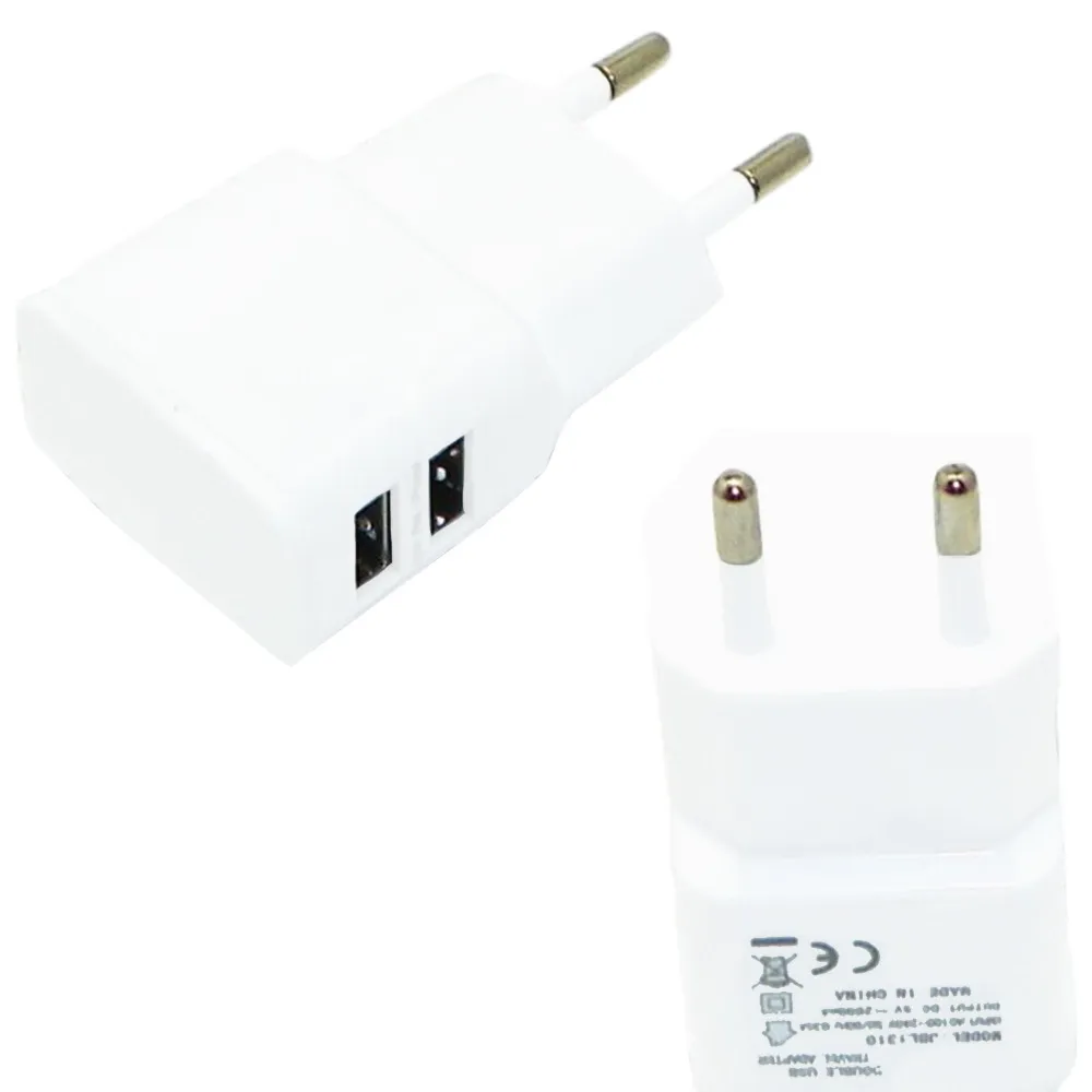 5V 2.0A 1.0A EU US Plug Dual USB Универсальное зарядное устройство для телефона AC power настенное зарядное устройство для дома и путешествий для iPhone 6S samsung