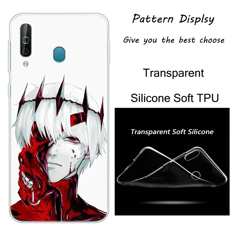 002 Лидер продаж японское аниме «Tokyo Ghoul силиконовый чехол для samsung Galaxy A80 A70 A60 A50 A40 A40S A30 A20E A2CORE M40 Примечание 10 плюс 9 8 5 - Цвет: 002