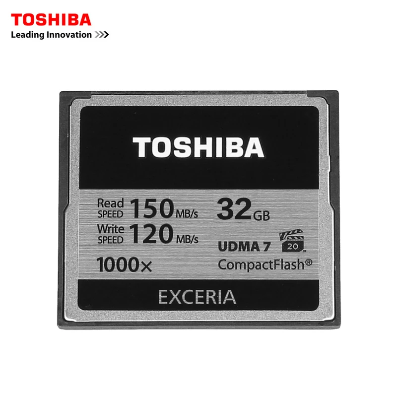 TOSHIBA 32 Гб 64 128 ГБ CF карта профессиональная компактная флеш высокая скорость 150