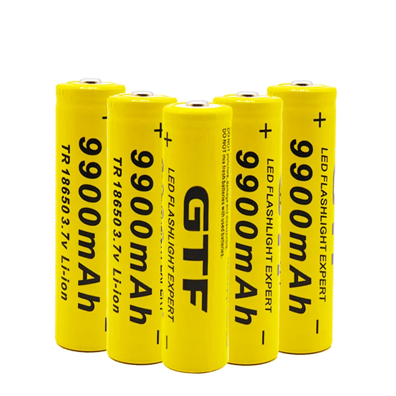 2 ~ 20 шт 100% Новый 3 7 V литий-ионный 18650 аккумулятор 9900mah перезаряжаемый для