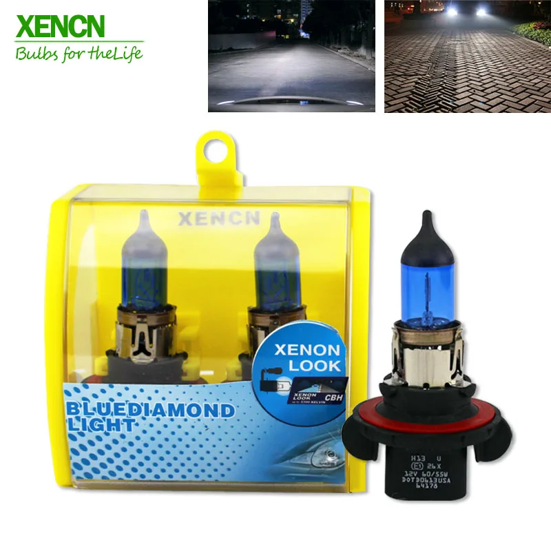 XENCN 9008 H13 12 в 60/55 Вт 5300K синяя Алмазная лампа автомобильные лампы фары галогенная