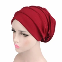 women cotton breathe hat new womens hijabs turban elastic cloth head cap hat ladies hair accessories muslim scarf cap wholesale
