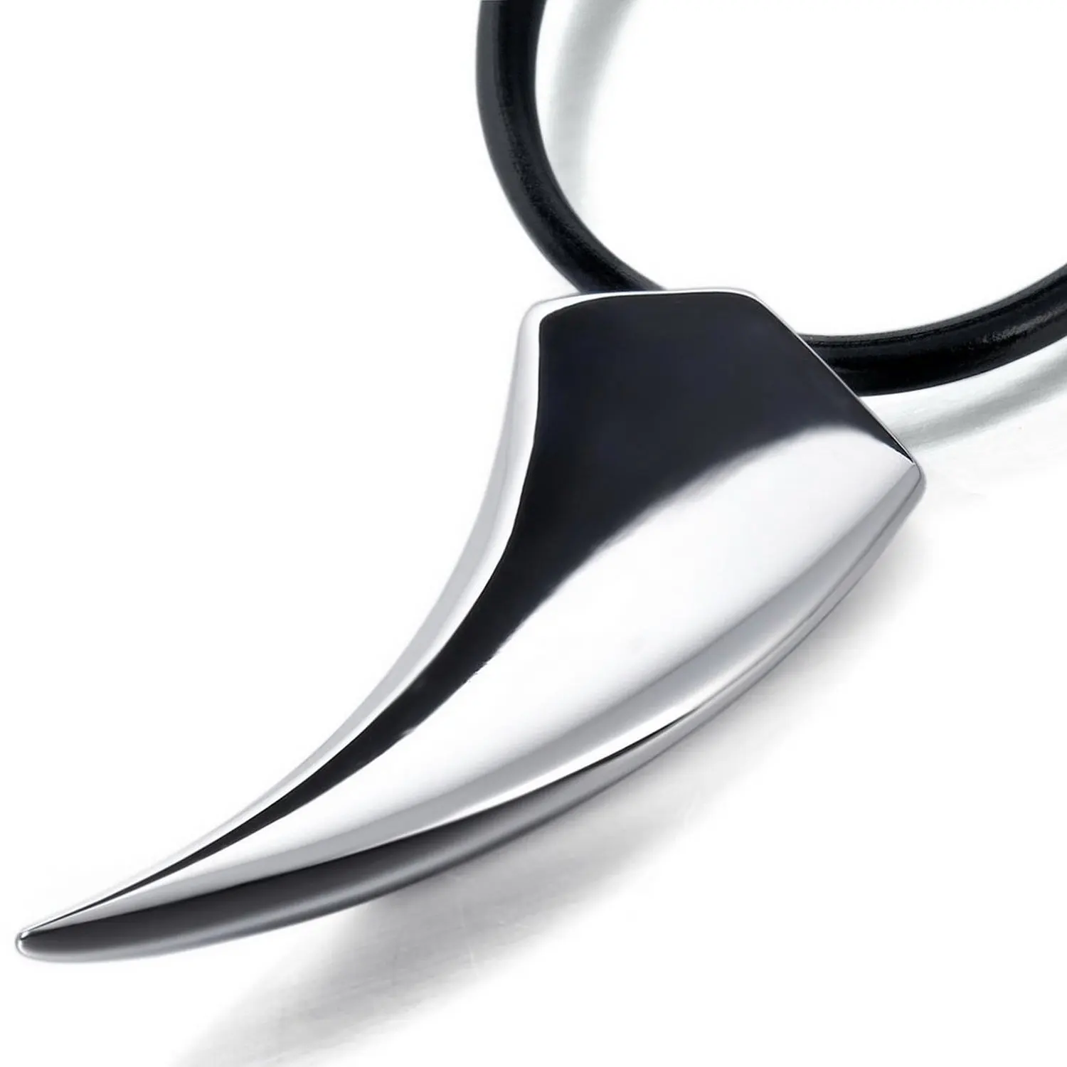 Мужская подвеска из нержавеющей стали ожерелье серебряного тона острый копье