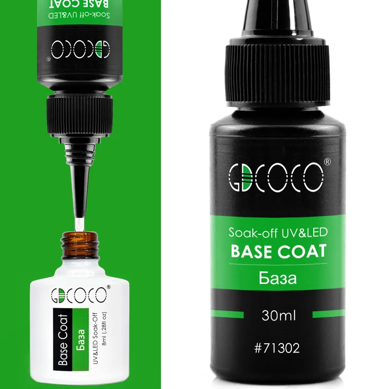 Base 30ml 70312# дешевый долговечный Гель-лак для ногтей Canni поставка 50 цветов GDCOCO замочить от УФ светодиодный Гель-лак покрытие Цветной Гель-лак - Цвет: Base 30ml