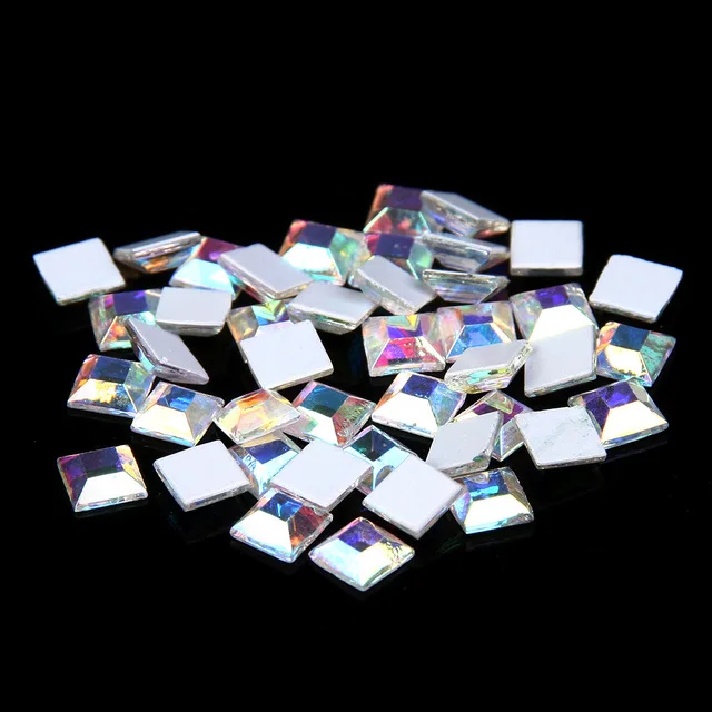 Не горячая фиксация с плоской задней частью кристалл AB стеклянные стразы