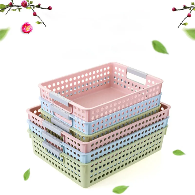New Brand Basket Vegetable Plastic Storage Portable Durable ToysContainer Organizer Clothes Laundry Holders Small Size#288937 |