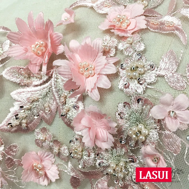 Новинка 0440 36 5*30 см = 1 шт. свадебное/вечернее платье LASUI 2019 сделай сам розовое синее