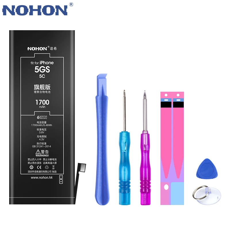 Оригинальный литий ионный аккумулятор NOHON для iPhone 6 S 5 5S 5C 4S iPhone5S iPhone5 запасная