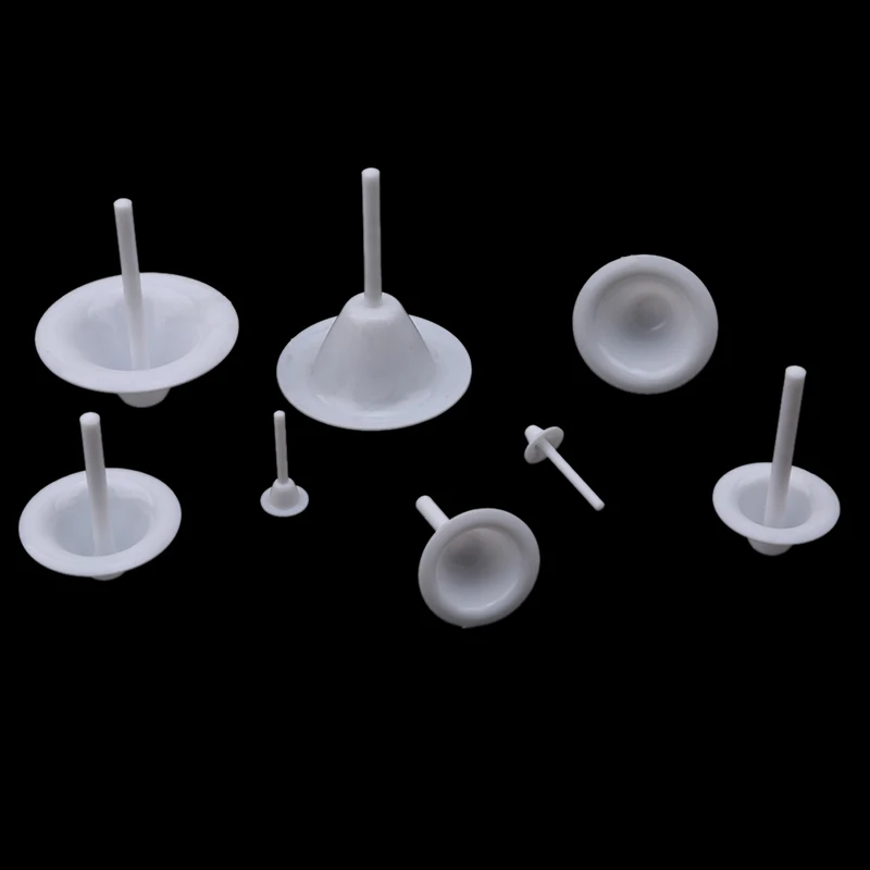 8 шт./компл. пластиковый цветок лилии для ногтей Съемный матовый трубопровод