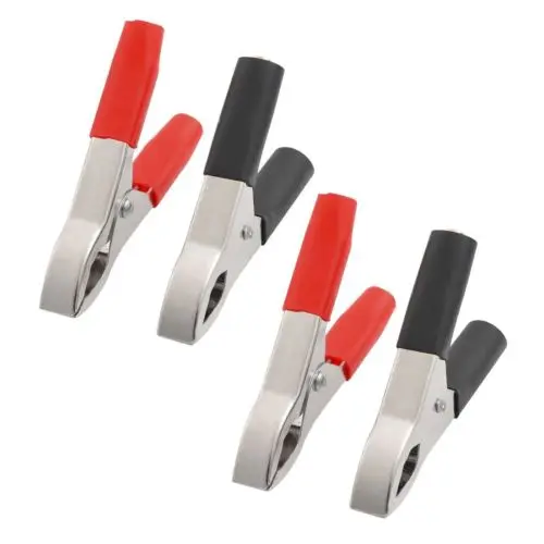 4 шт. пластиковые ботинки с покрытием металлический аккумулятор Крокодил Зажимы