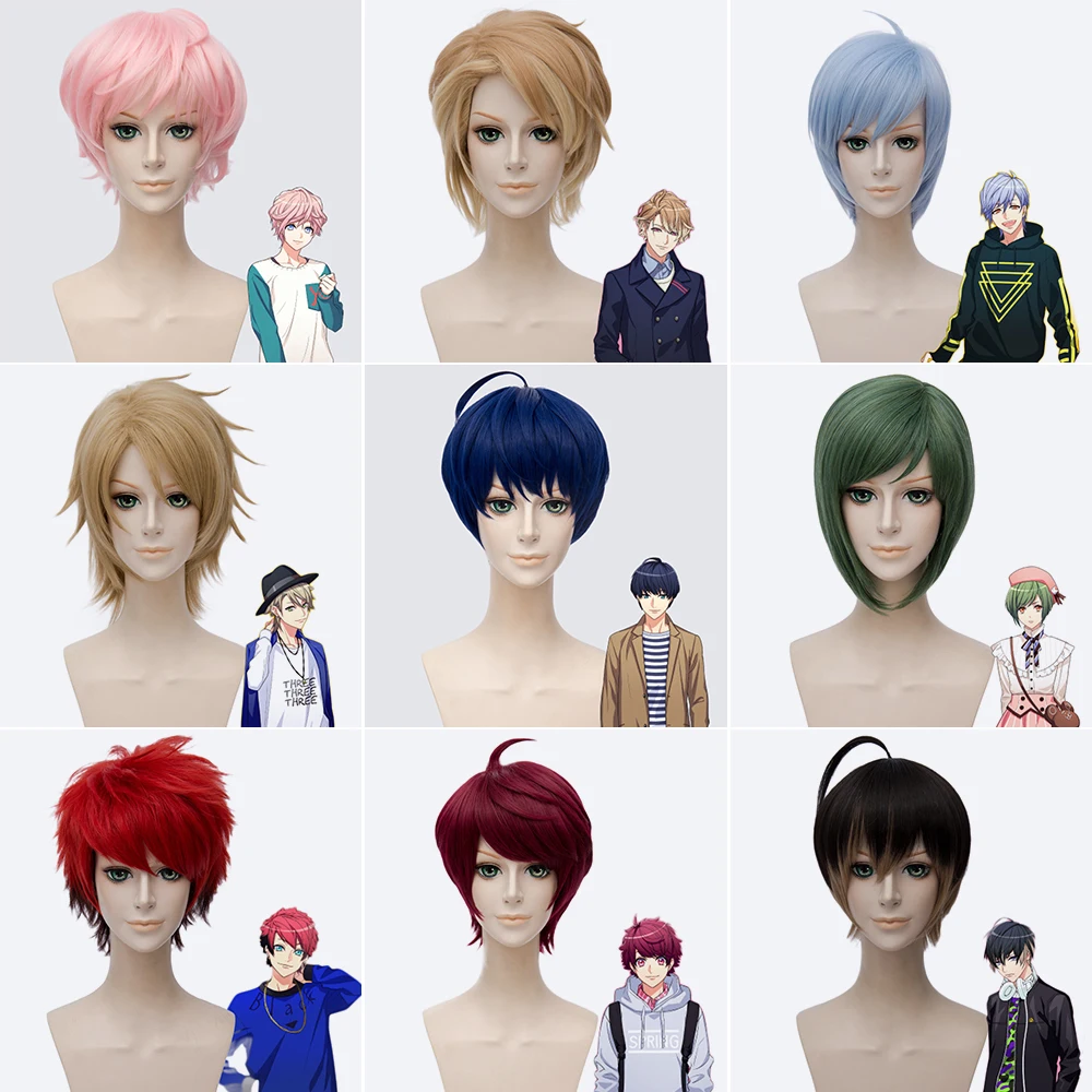 

(Alice-Wig 054) Heat Resistant Fiber Hairpiece Synthetic Hair Wig Anime A3! Cosplay Wig