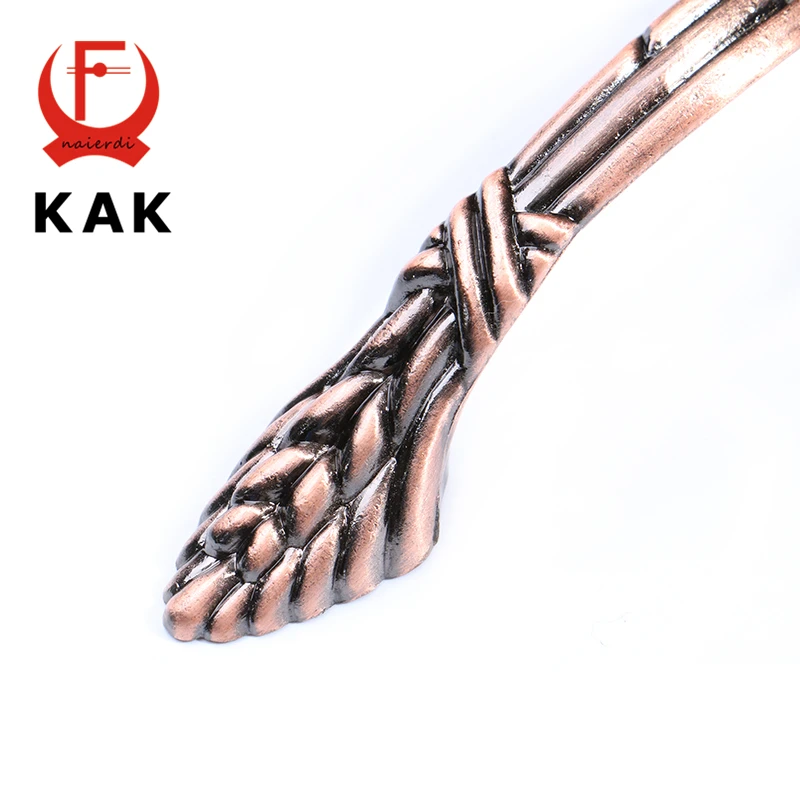 Ручки для кухонного шкафа KAK RB8008 красные и бронзовые ручки в стиле ретро 96 мм из