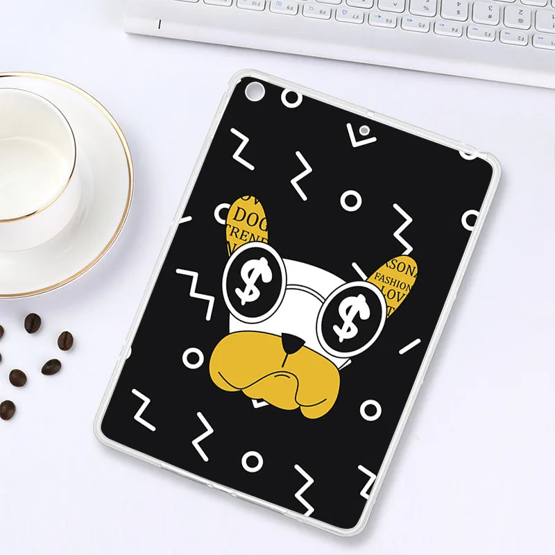 Z017 Модные чехлы с рисунками для Apple iPad 9,7 Чехлы A1822 A1823 A1893 A1954 9,7 дюймов мягкий, симпатичный, из ТПУ чехлы с мультяшными животными - Цвет: Z017