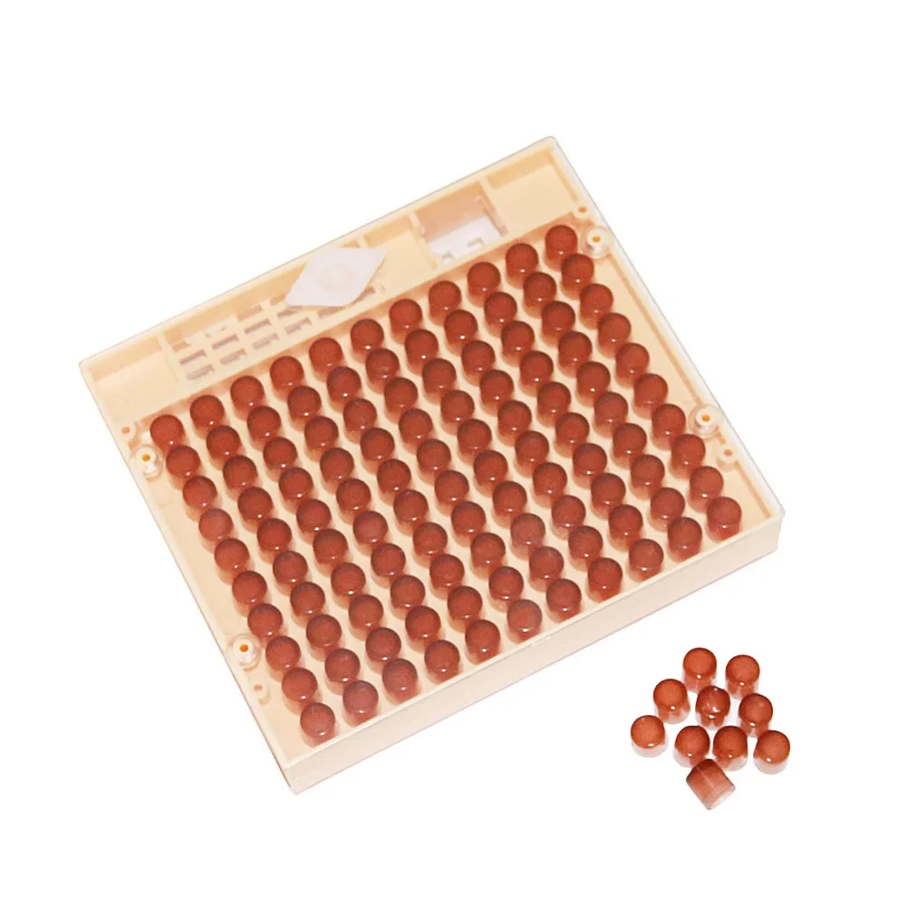 Инструменты для пчеловодства коробка кюпкит Queen Rearing 120x Brown Cell CupsSystem Cupularve Tools
