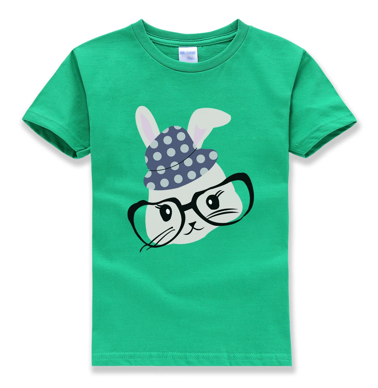 Kawaii/футболка с принтом кролика Детские брендовые футболки короткими рукавами homme