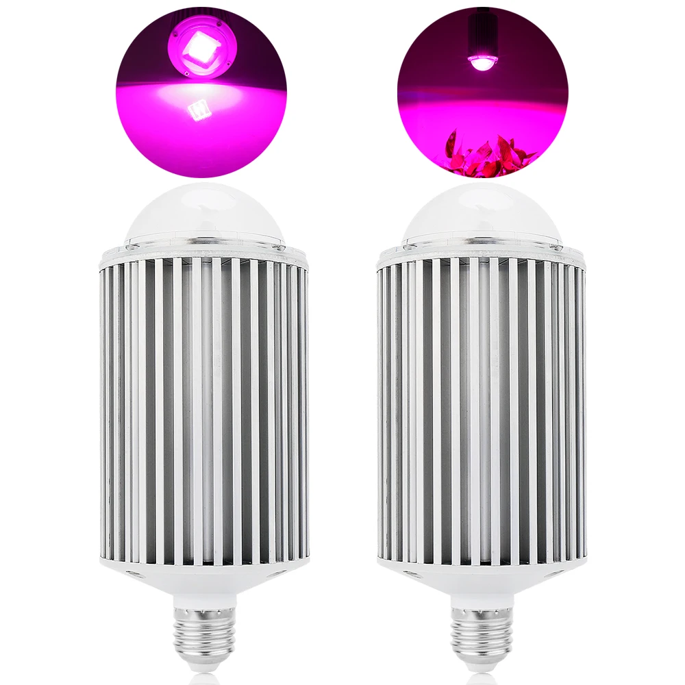 2 шт 60W/120W/180W E27 COB светодиодный Grow светильник лампочка для Культивирование на