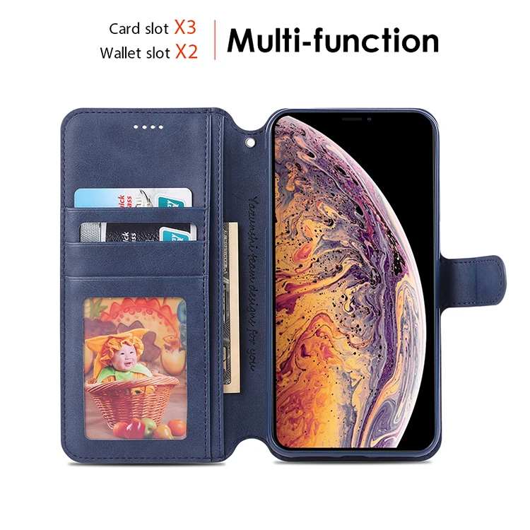 Магнитный кожаный чехол бумажник для iPhone 6 S 7 8 Plus iphone XS Max XR откидной Чехол с