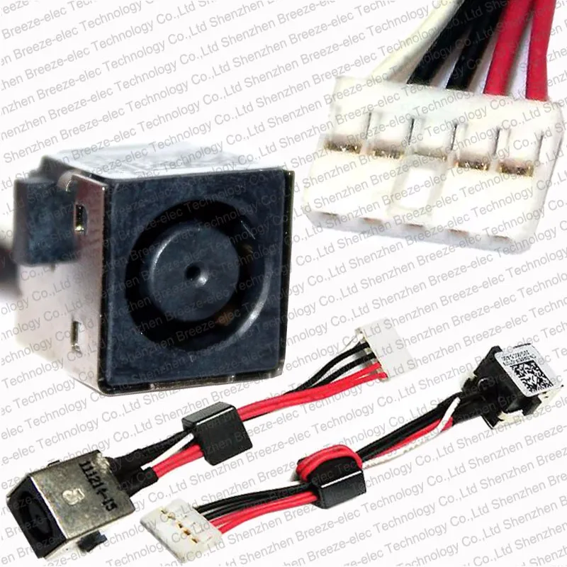 

5pcs/lot Laptop DC Power Port Jack Connector socket harness cable for DELL Vostro 3560 Inspiron INS 15R 5520 7520 free shipping