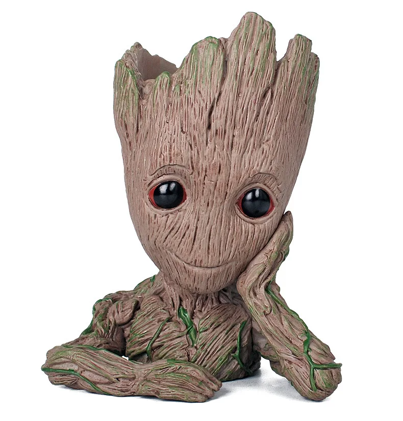 15CM baby grootted Guardians Of The Galaxy Flowerpot Action Figures Cute Model Toy Pen Pot Best Christmas Gifts Kids Hobbies | Игрушки и