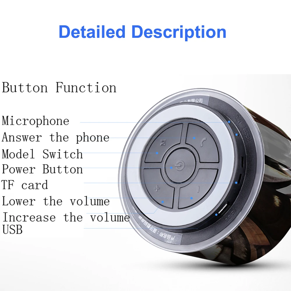 Мини-металлический Bluetooth динамик для компьютера беспроводной портативный