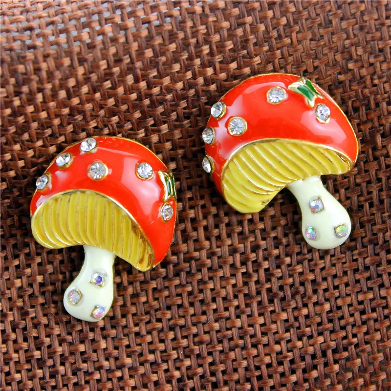 Женские серьги в форме Красного гриба XQ из сплава с бесплатной доставкой