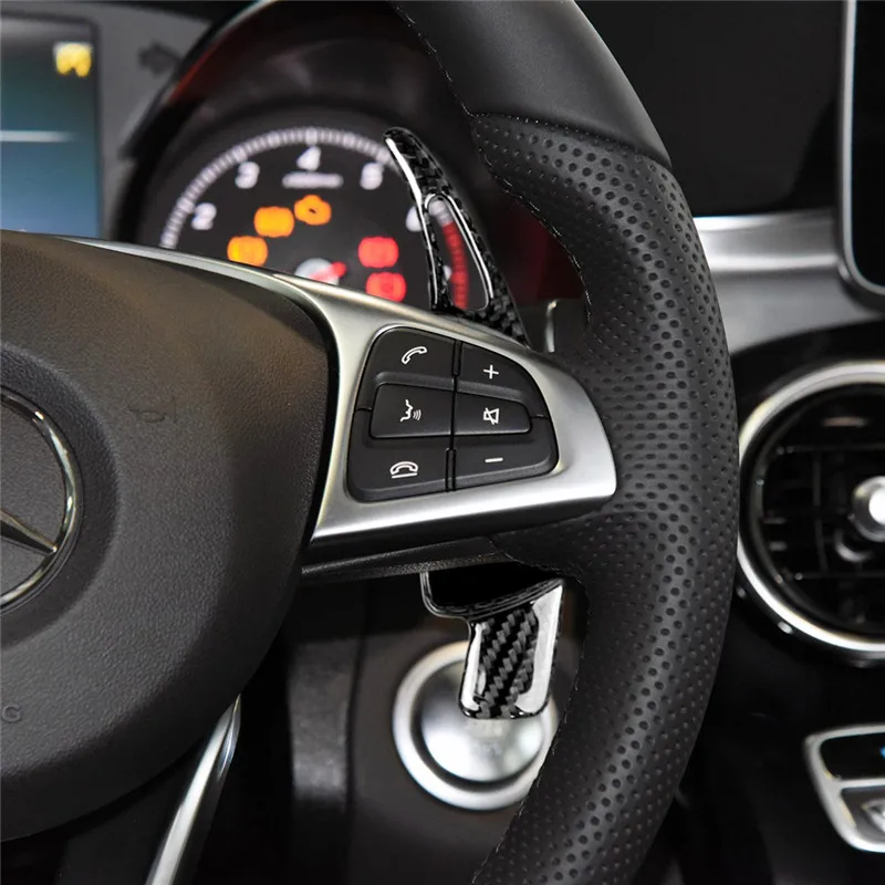 Автомобильное рулевое колесо переключения передач весло переключения дополнительная защита подходит для Benz A B C E S Class GLE GLC GLA CLS CLA аксессуары