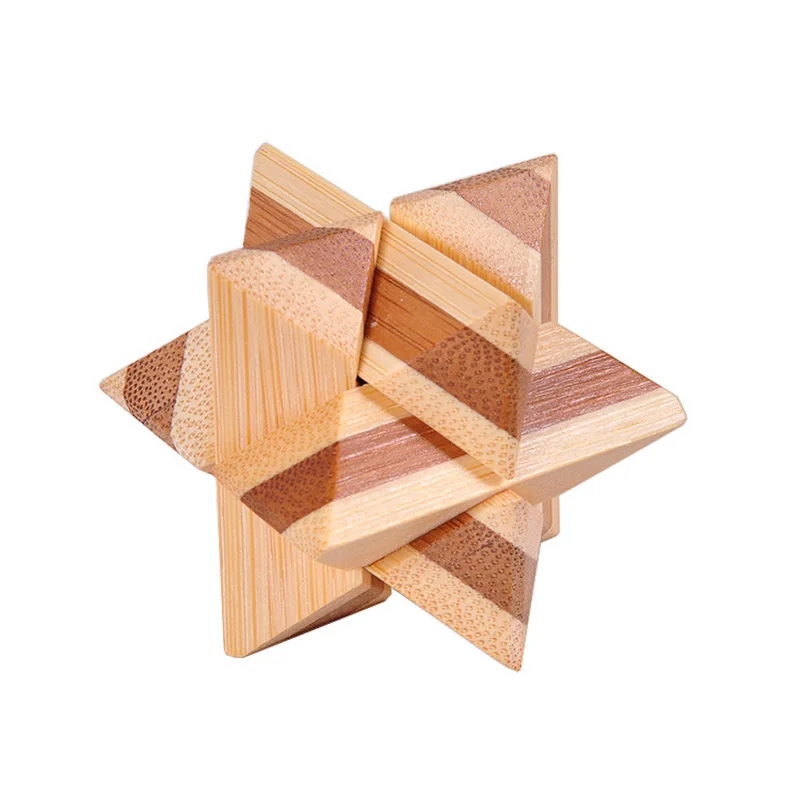 

Design IQ Brain Teaser Wooden toys 3D Building Blocks toy Kong Ming Lock Interlocking toys for children