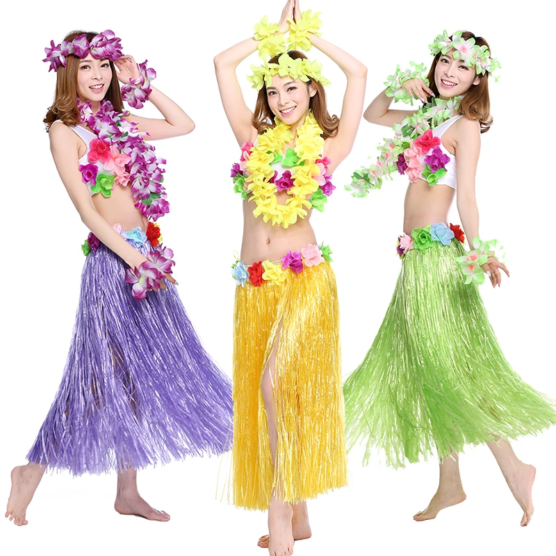 

Hawaiian Hula costume adult Halloween stage performance parent-child show costume show