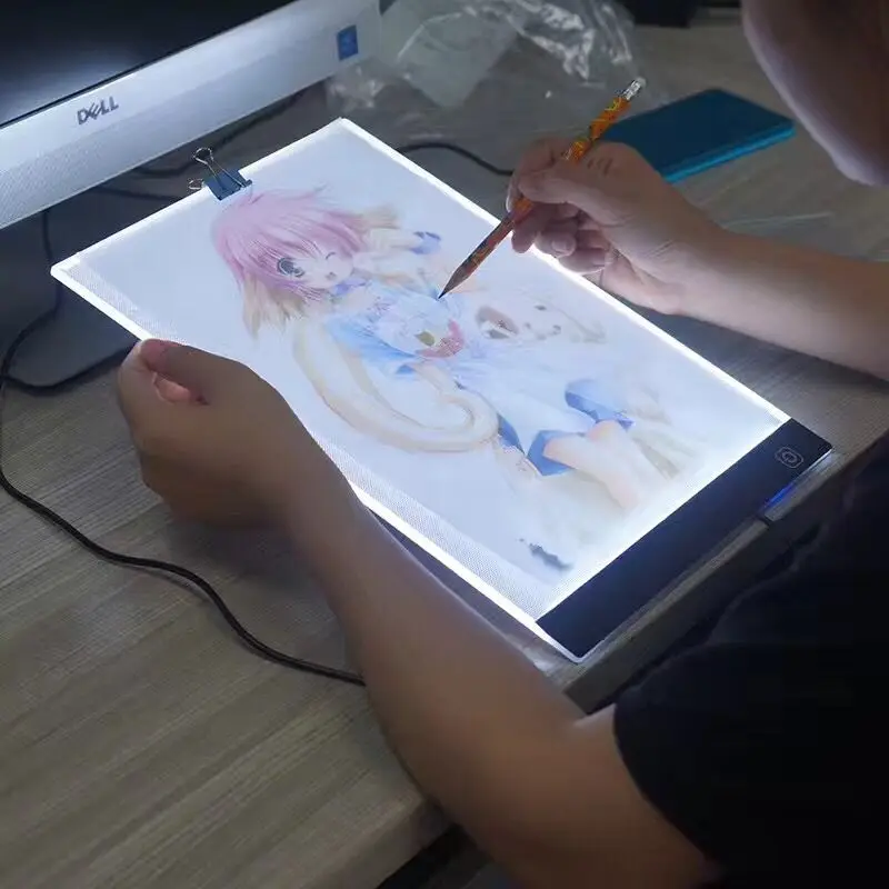 

ELICE Digital Tablet 13.15x9.13inch A4 LED Graphic Artist Thin Art Stencil Drawing Board Light Box Tracing Table Pad Three-level