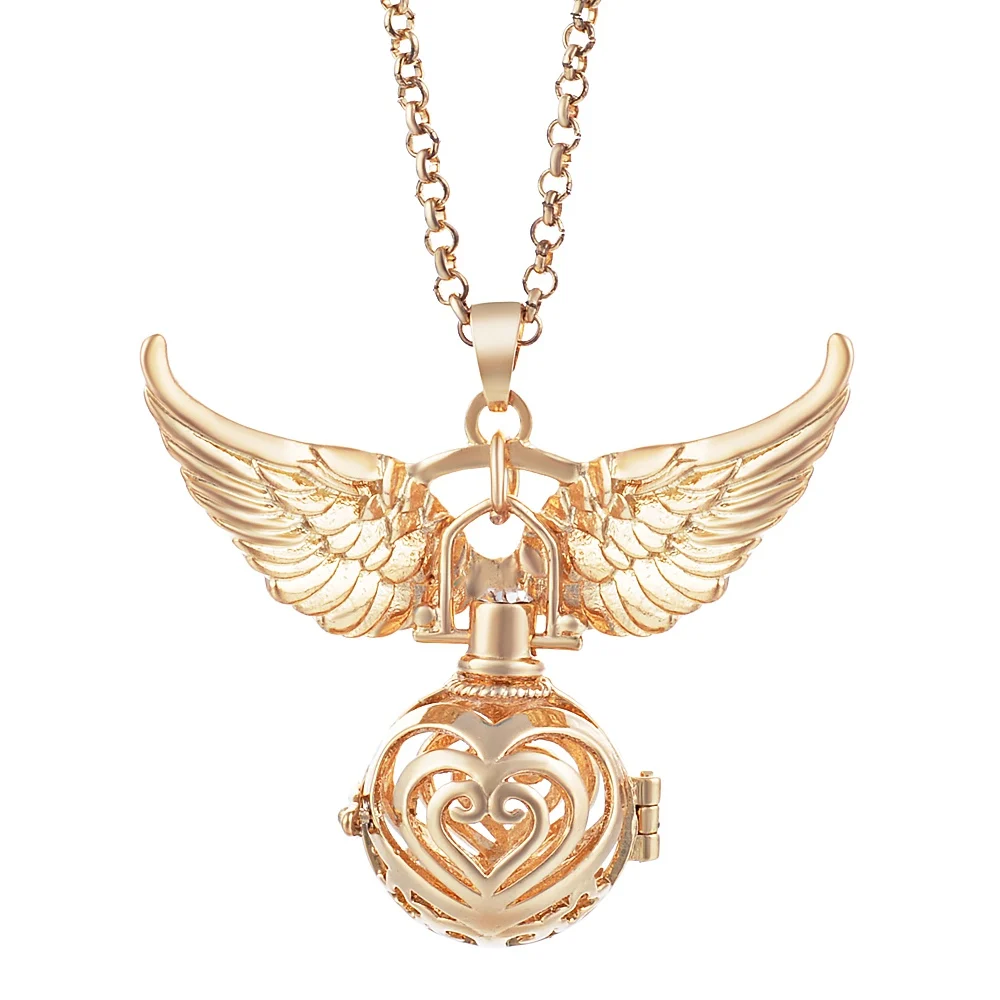 va-101-c 6 design Mexico Chime Angel Ball Caller Locket Necklace Vintage Pregnancy Necklace dropshipping VA-097 - Окраска металла: va-101-c