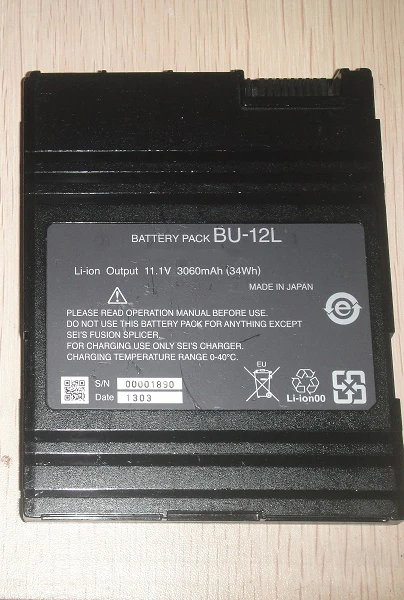 Новинка 95 3060 мАч оптоволоконный сварочный аппарат аккумулятор для Sumitomo TYPE-100Se BU-12S