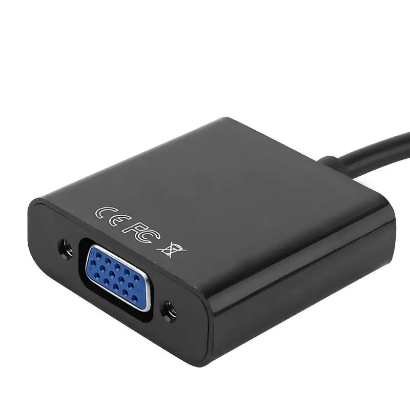 HDMI к VGA адаптер провод поддержка горячей замены позолоченный 1080P конвертер «Папа-мама» аудио-видео кабель Поддержка HDCP 1,0/1,1/1,2