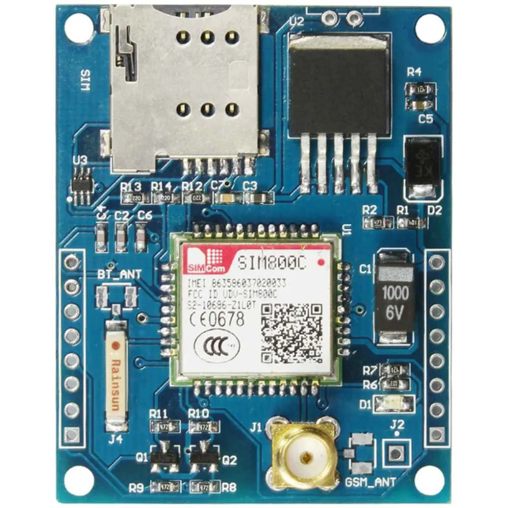 Плата разработки 4 частоты модуль GSM GPRS Bluetooth DTMF четырехдиапазонная антенна