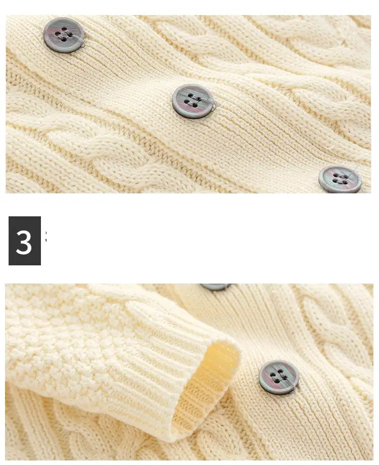 2021 Autumn- Winter Handsome clothing for Boys girls Kids 3 Colors Long Sleeve Knitting rompers Clothes For Newborn baby coats | Мать и