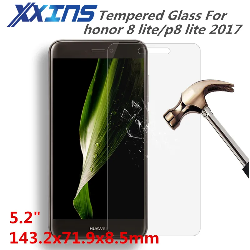 Закаленное стекло для HUAWEI honor 8 lite 8Lite PRA-AL00X p8 2017 PLK-TL01H защитный экран 5 2-дюймовый