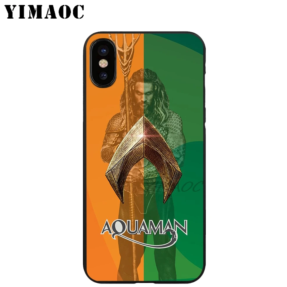 YIMAOC Aquaman Cool Sea Мягкий ТПУ Черный силиконовый чехол для iPhone X или 10 8 7 6 6S Plus 5 5S SE Xr Xs Max