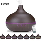 Распылитель эфирных масел, увлажнитель, 550 мл, большая емкость, деревянный пульт дистанционного управления, распылитель ароматерапии, ультразвуковой распылитель холодного тумана