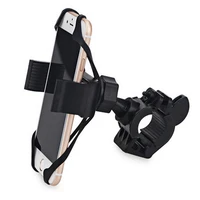 universal motorcycle handlebar mount holder motorbike phone gps holder with silicone support for iphone samsung xiaomi gps